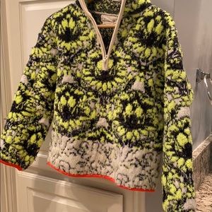 cristina fuzzy fleece pullover